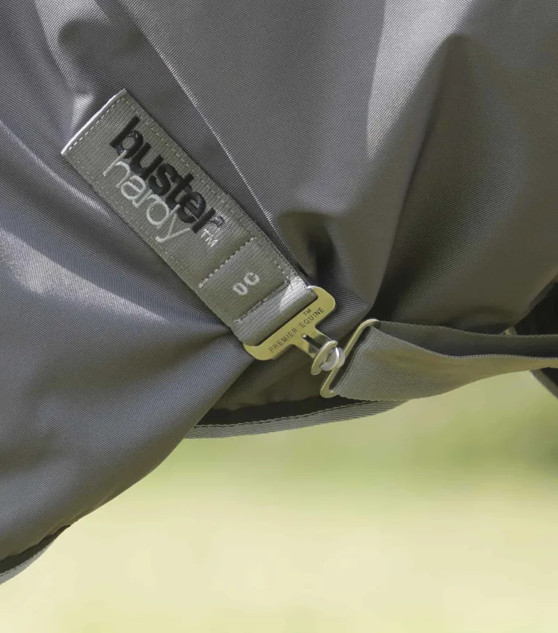 Premier Equine Buster Hardy 0g Half Neck Turnout Rug Grey 5 Premier Equine Buster Hardy 0g Half Neck Turnout Rug Grey - Image 5