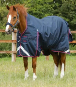 Premier Equine Buster Hardy 0g Half Neck Turnout Rug Navy