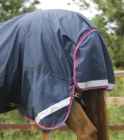 Premier Equine Buster Hardy 0g Half Neck Turnout Rug Navy -PREMIER EQUINE Buster Hardy 0 Turnout Rug Navy 6
