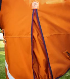 Premier Equine Buster Hardy 200g Half Neck Turnout Rug Orange -PREMIER EQUINE Buster Hardy Burnt Orange 4