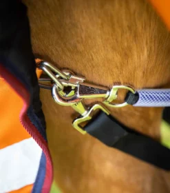 Premier Equine Buster Hardy 200g Half Neck Turnout Rug Orange -PREMIER EQUINE Buster Hardy Burnt Orange 5