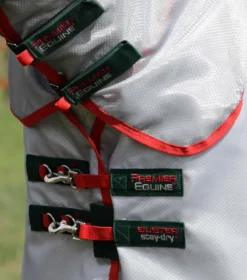 Premier Equine Buster Stay-Dry Super Lite Fly Rug With Surcingles Green -PREMIER EQUINE Buster Stay Dry Super Lite Fly Rug Green 3