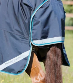 Premier Equine Buster Storm 100g Combo Turnout Rug With Snug-Fit Neck Navy -PREMIER EQUINE Buster Storm 100 Turnout Rug Navy 6