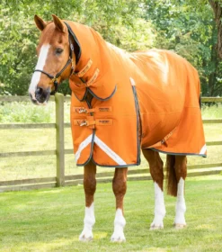 Premier Equine Buster Storm 400g Combo Turnout Rug With Classic Neck Burnt Orange