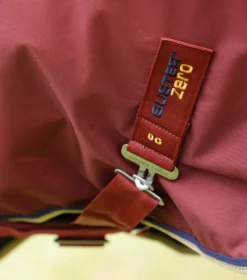 Premier Equine Buster Zero Turnout Rug With Classic Neck Cover Burgundy -PREMIER EQUINE Buster Zero Turnout Rug Burgundy 5