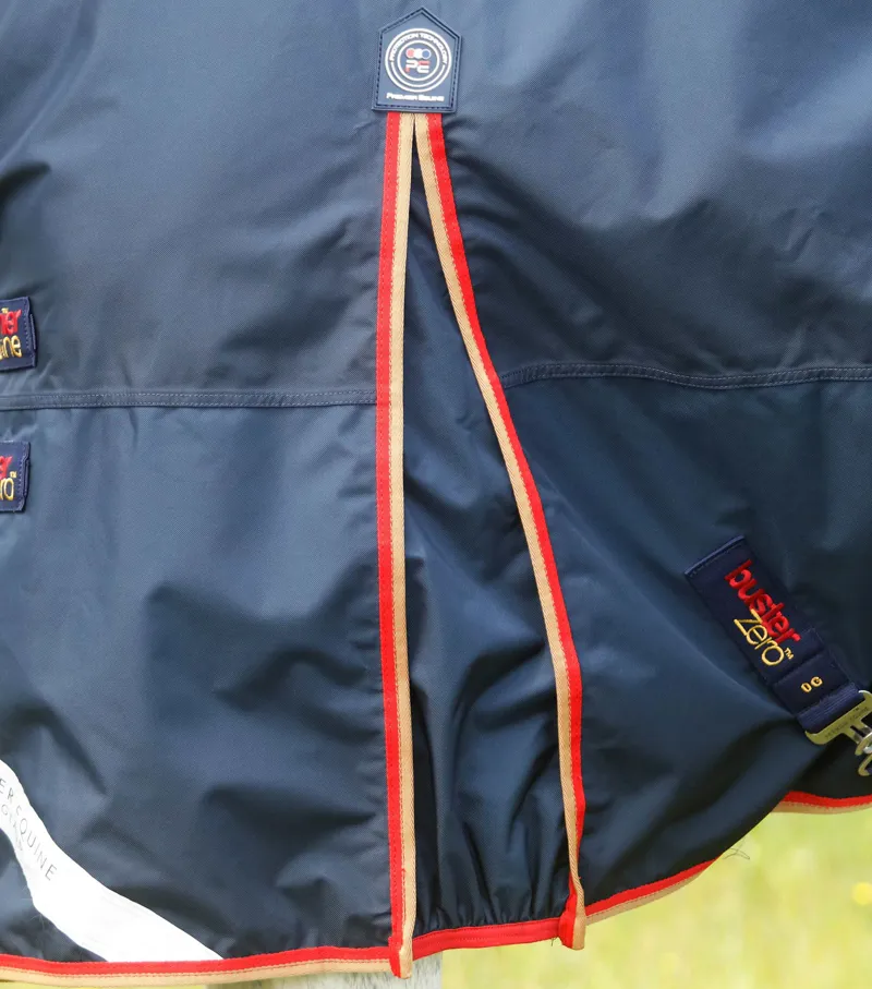 Premier Equine Buster Zero Turnout Rug With Classic Neck Cover Navy 4 Premier Equine Buster Zero Turnout Rug With Classic Neck Cover Navy - Image 4