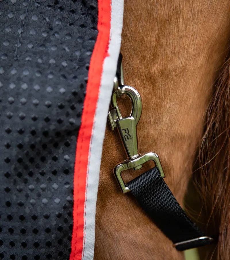 Premier Equine Buster Waffle Horse Cooler Rug Black 6 Premier Equine Buster Waffle Horse Cooler Rug Black - Image 6