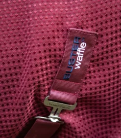 Premier Equine Buster Waffle Horse Cooler Rug Burgundy -PREMIER EQUINE Buster waffle cooler burgundy 5