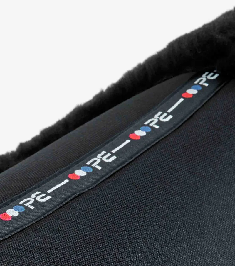 Premier Equine CC Airtechnology Shockproof Wool Pad - Dressage Black/Black Wool 6 Premier Equine CC Airtechnology Shockproof Wool Pad - Dressage Black/Black Wool - Image 6