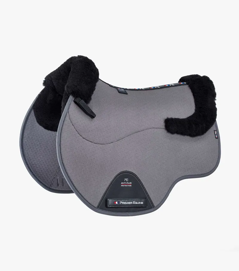 Premier Equine CC Airtechnology Shockproof Wool Pad - GP/Jump Grey/Black Wool 1 Premier Equine CC Airtechnology Shockproof Wool Pad - GP/Jump Grey/Black Wool