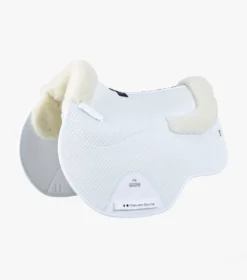 Premier Equine CC Airtechnology Shockproof Wool Pad - GP/Jump White/Natural Wool