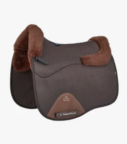 Premier Equine CC Airtechnology Shockproof Wool Pad - Dressage Brown/Brown Wool