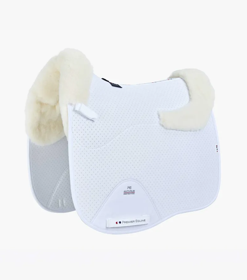 Premier Equine CC Airtechnology Shockproof Wool Pad - Dressage White/Natural Wool 1 Premier Equine CC Airtechnology Shockproof Wool Pad - Dressage White/Natural Wool