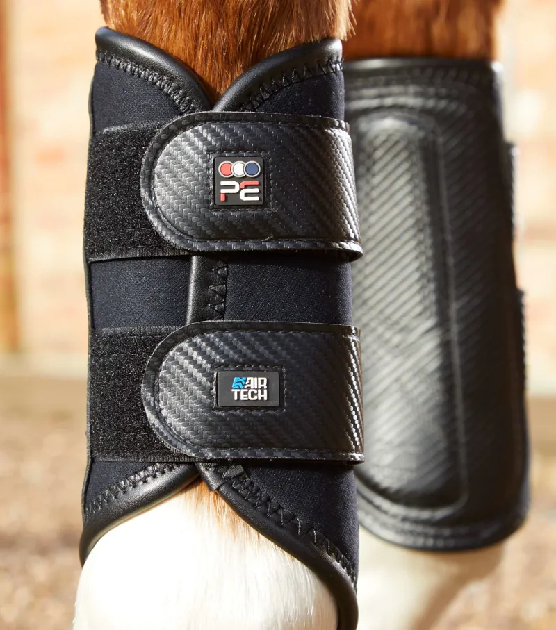 Premier Equine Carbon Air-Tech Double Locking Brushing Boots Black 3 Premier Equine Carbon Air-Tech Double Locking Brushing Boots Black - Image 3