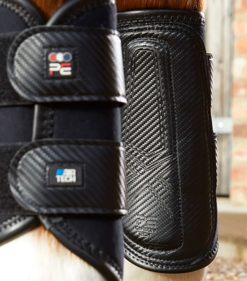 Premier Equine Carbon Air-Tech Double Locking Brushing Boots Black 4 Premier Equine Carbon Air-Tech Double Locking Brushing Boots Black - Image 4