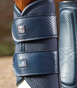 Premier Equine Carbon Air-Tech Double Locking Brushing Boots Navy -PREMIER EQUINE Carbon Air Tech Double Locking Brushing Boot Navy 5
