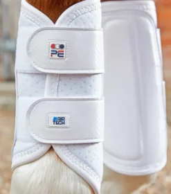 Premier Equine Carbon Air-Tech Double Locking Brushing Boots White -PREMIER EQUINE Carbon Air Tech Double Locking Brushing Boot White 3
