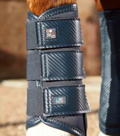 Premier Equine Carbon Air-Tech Single Locking Brushing Boots Navy -PREMIER EQUINE Carbon Air Tech Single Locking Brushing Boot Navy 3