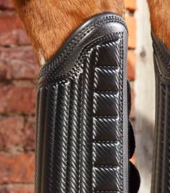 Premier Equine Carbon Tech Air Flex Eventing Hind Boots Black -PREMIER EQUINE Carbon Tech Air Flex Eventing Boots Black Hind 4