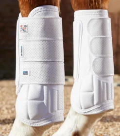 Premier Equine Carbon Tech Air Flex Eventing Front Boots White -PREMIER EQUINE Carbon Tech Air Flex Eventing Boots Front White 3