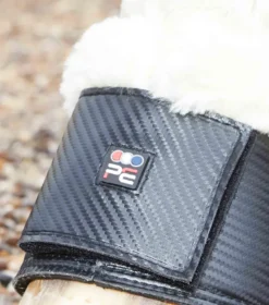 Premier Equine Carbon Tech Techno Wool Over Reach Boots Black -PREMIER EQUINE Carbon Tech Techno Wool Over Reach Boot Black 3