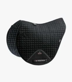 Premier Equine Close Contact Cotton Cross Country Saddle Pad Black