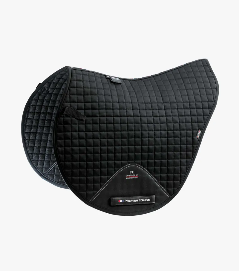 Premier Equine Close Contact Cotton Cross Country Saddle Pad Black 1 Premier Equine Close Contact Cotton Cross Country Saddle Pad Black