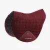 Premier Equine Close Contact Cotton Cross Country Saddle Pad Burgundy