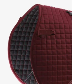 Premier Equine Close Contact Cotton Cross Country Saddle Pad Burgundy -PREMIER EQUINE Close Contact Cotton Cross Country Pad Burgundy 3
