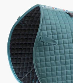 Premier Equine Close Contact Cotton Cross Country Saddle Pad Turquoise -PREMIER EQUINE Close Contact Cotton Cross Country Pad Turquoise 3