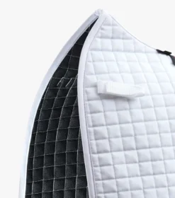 Premier Equine Close Contact Cotton Dressage Competition Saddle Pad White -PREMIER EQUINE Close Contact Cotton Dressage Competition Saddle Pad White 3