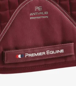Premier Equine Close Contact Cotton Dressage Saddle Pad Burgundy 10 Premier Equine Close Contact Cotton Dressage Saddle Pad Burgundy -PREMIER EQUINE Close Contact Cotton Dressage Pad Burgundy 5