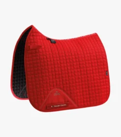 Premier Equine Close Contact Cotton Dressage Saddle Pad Red
