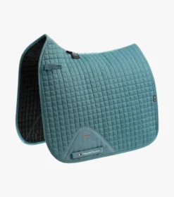 Premier Equine Close Contact Cotton Dressage Saddle Pad Turquoise