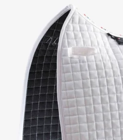 Premier Equine Close Contact Cotton Dressage Saddle Pad White -PREMIER EQUINE Close Contact Cotton Dressage Pad White 3