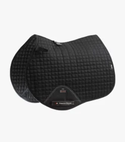 Premier Equine Close Contact Cotton GP/Jump Saddle Pad Black