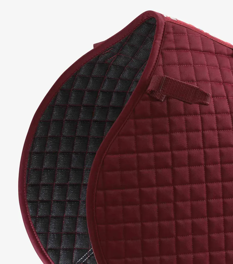 Premier Equine Close Contact Cotton GP/Jump Saddle Pad Burgundy 3 Premier Equine Close Contact Cotton GP/Jump Saddle Pad Burgundy - Image 3