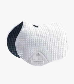 Premier Equine Close Contact Cotton GP/Jump Saddle Pad White