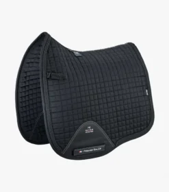 Premier Equine Close Contact European Cotton Saddle Pad Black