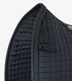 Premier Equine Close Contact European Cotton Saddle Pad Black -PREMIER EQUINE Close Contact European Cotton Dressage Square Black 3