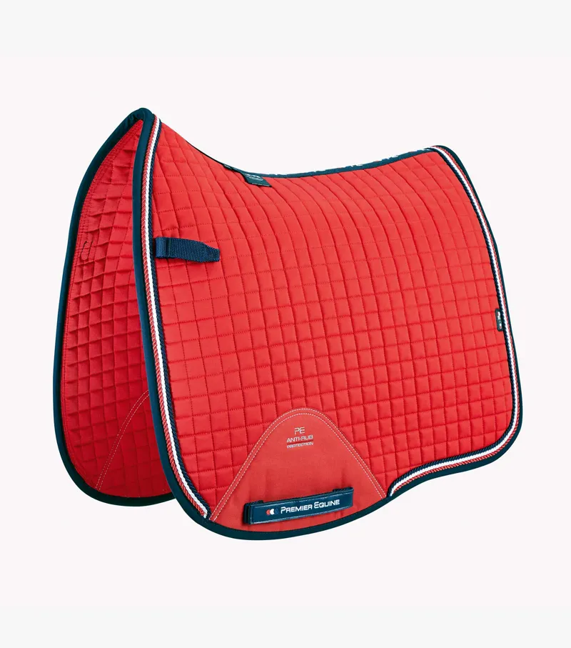 Premier Equine Close Contact European Cotton Saddle Pad Red 1 Premier Equine Close Contact European Cotton Saddle Pad Red