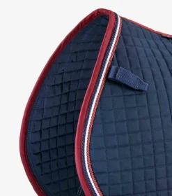 Premier Equine Close Contact European Cotton GP/Jump Square Navy -PREMIER EQUINE Close Contact European Cotton GPJump Square Navy 3