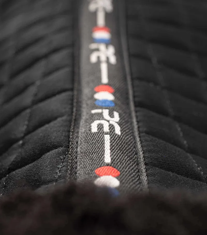 Premier Equine CC Merino Wool European Saddle Pad - Dressage Black/Black Wool 6 Premier Equine CC Merino Wool European Saddle Pad - Dressage Black/Black Wool - Image 6
