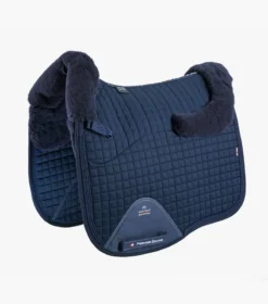 Premier Equine CC Merino Wool European Saddle Pad - Dressage Navy/Navy Wool