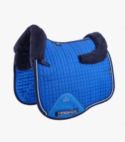 Premier Equine CC Merino Wool European Saddle Pad - Dressage Royal Blue/Navy Wool