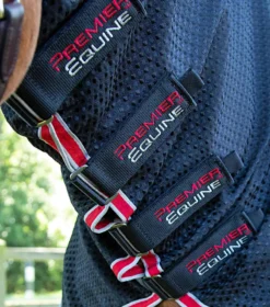 Premier Equine Combo Buster Waffle Horse Cooler Rug Black 8 Premier Equine Combo Buster Waffle Horse Cooler Rug Black -PREMIER EQUINE Combo Buster Waffle Cooler Rug Black 3