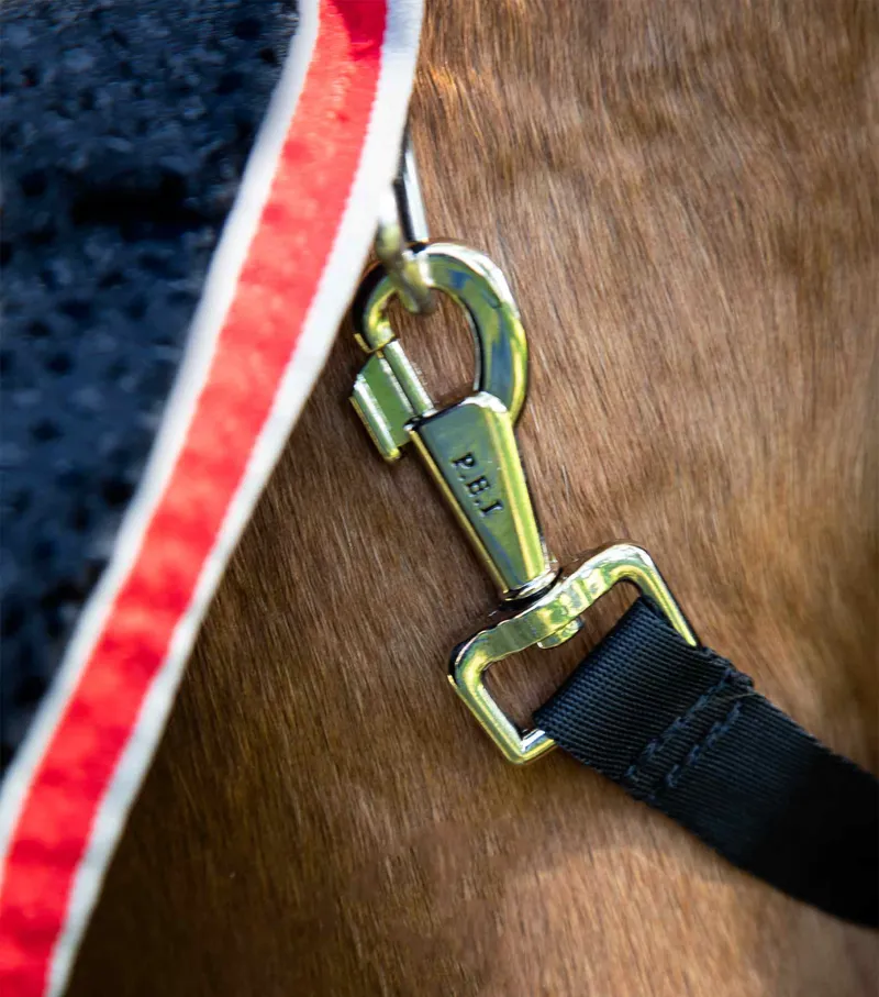 Premier Equine Combo Buster Waffle Horse Cooler Rug Black 5 Premier Equine Combo Buster Waffle Horse Cooler Rug Black - Image 5