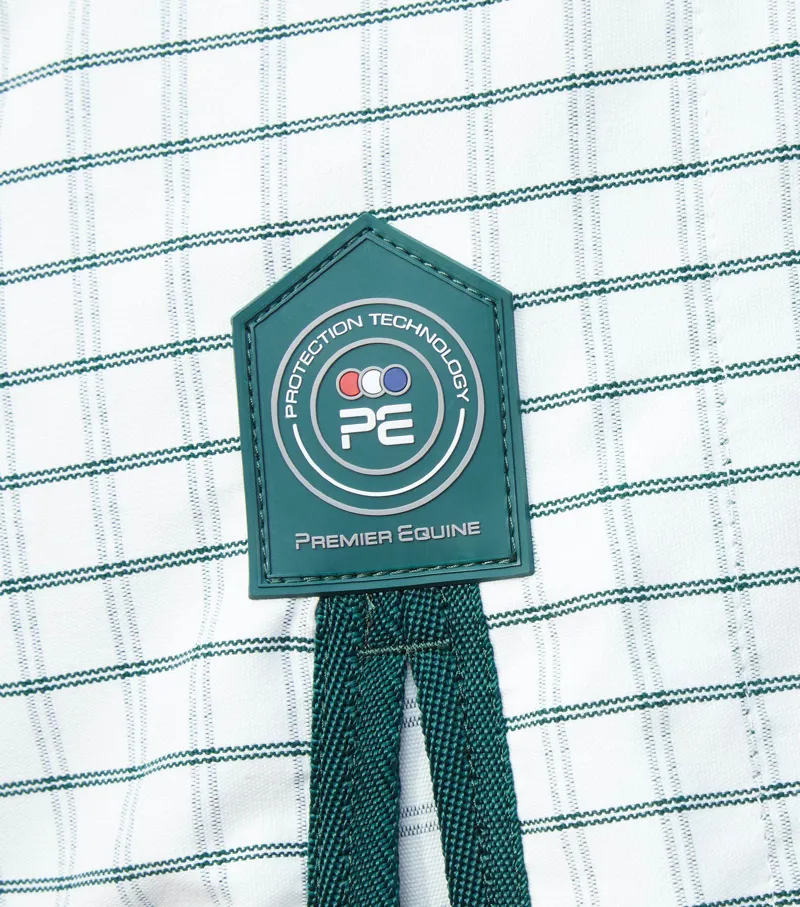 Premier Equine Combo Cotton Sheet Green Check 5 Premier Equine Combo Cotton Sheet Green Check - Image 5
