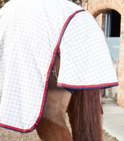 Premier Equine Combo Cotton Sheet Red Check -PREMIER EQUINE Combo Cotton Stable Sheet Red Check 5