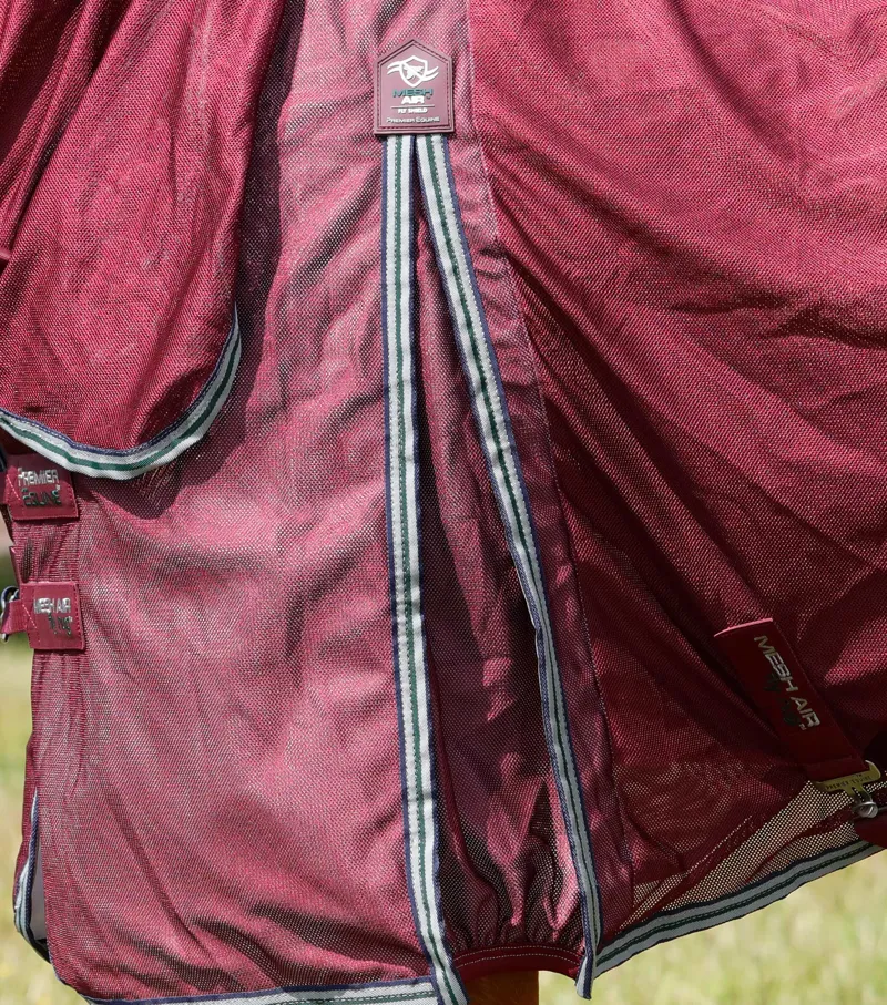 Premier Equine Combo Mesh Air Fly Rug With Surcingles Wine 3 Premier Equine Combo Mesh Air Fly Rug With Surcingles Wine - Image 3